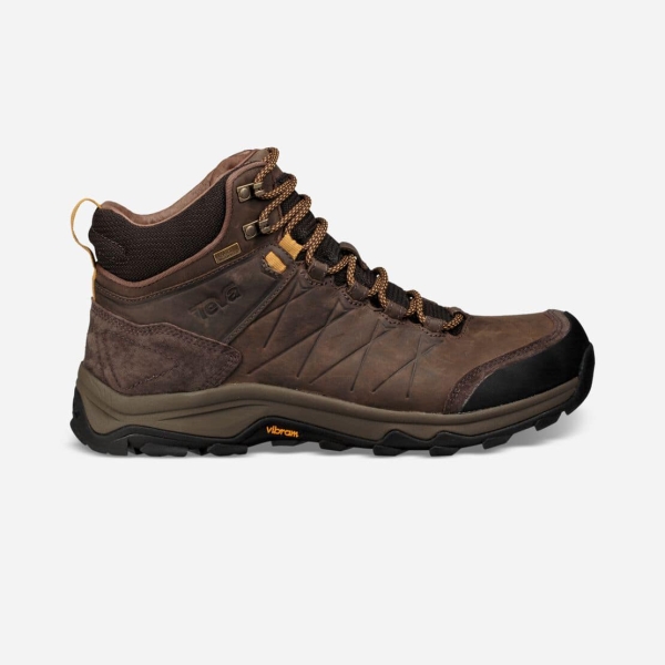 Hungary Teva Arrowood Riva Mid Waterproof - Férfi Túracipő Sötét Barna - 809-WLGAV
